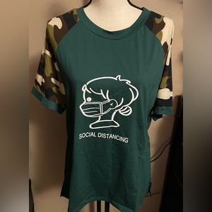 NWT - Stidy Woman’s Social Distancing Printed Tunic